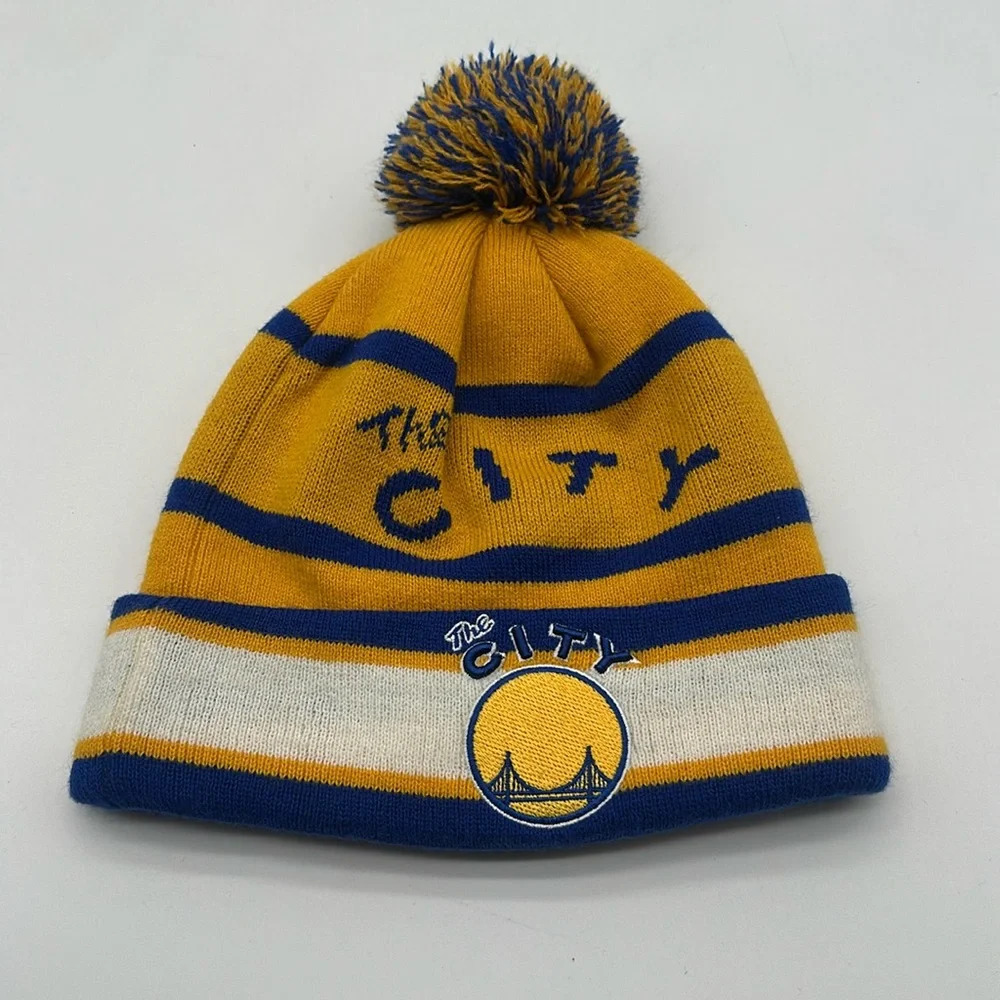 Men’s New Era The City Beanie Blue & Yellow